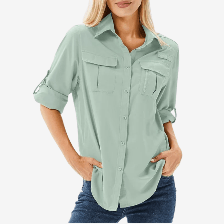 Women’s Lightweight Long Sleeve Hiking Shirt – Breathable for Outdoor Use