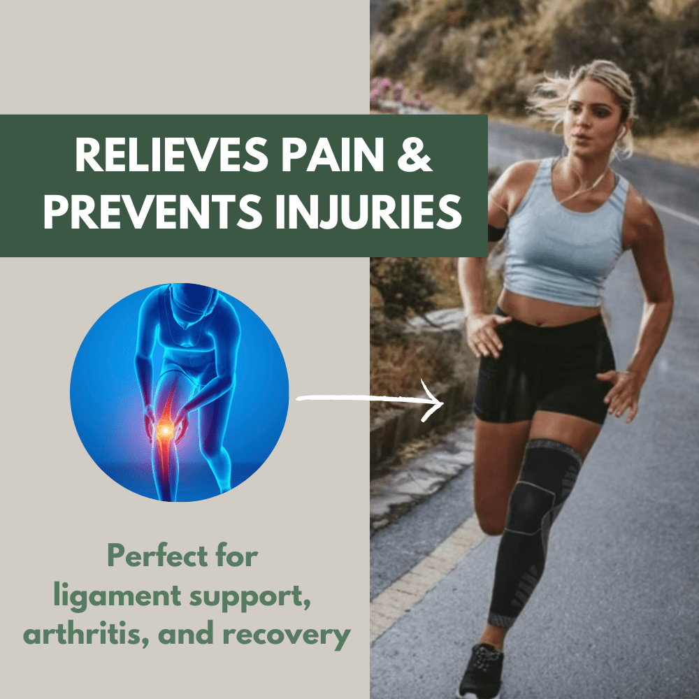 Full-Length Breathable Compression Knee Sleeve – Supportive Fit for Outdoor Activity