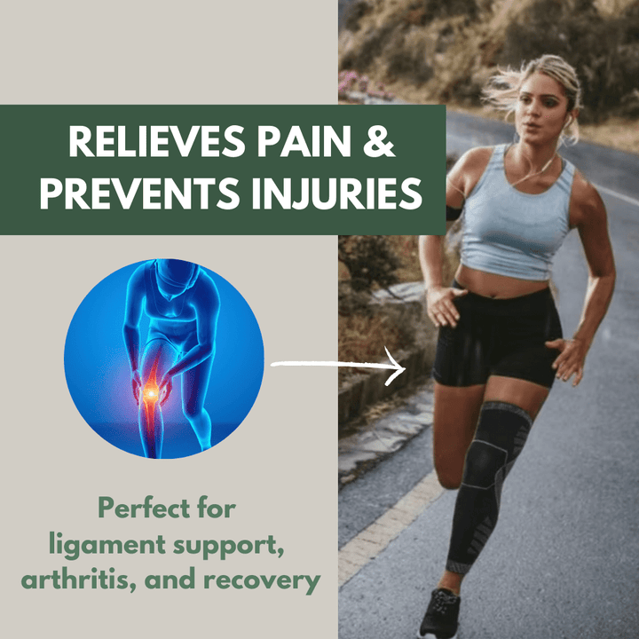 Full-Length Breathable Compression Knee Sleeve – Supportive Fit for Outdoor Activity