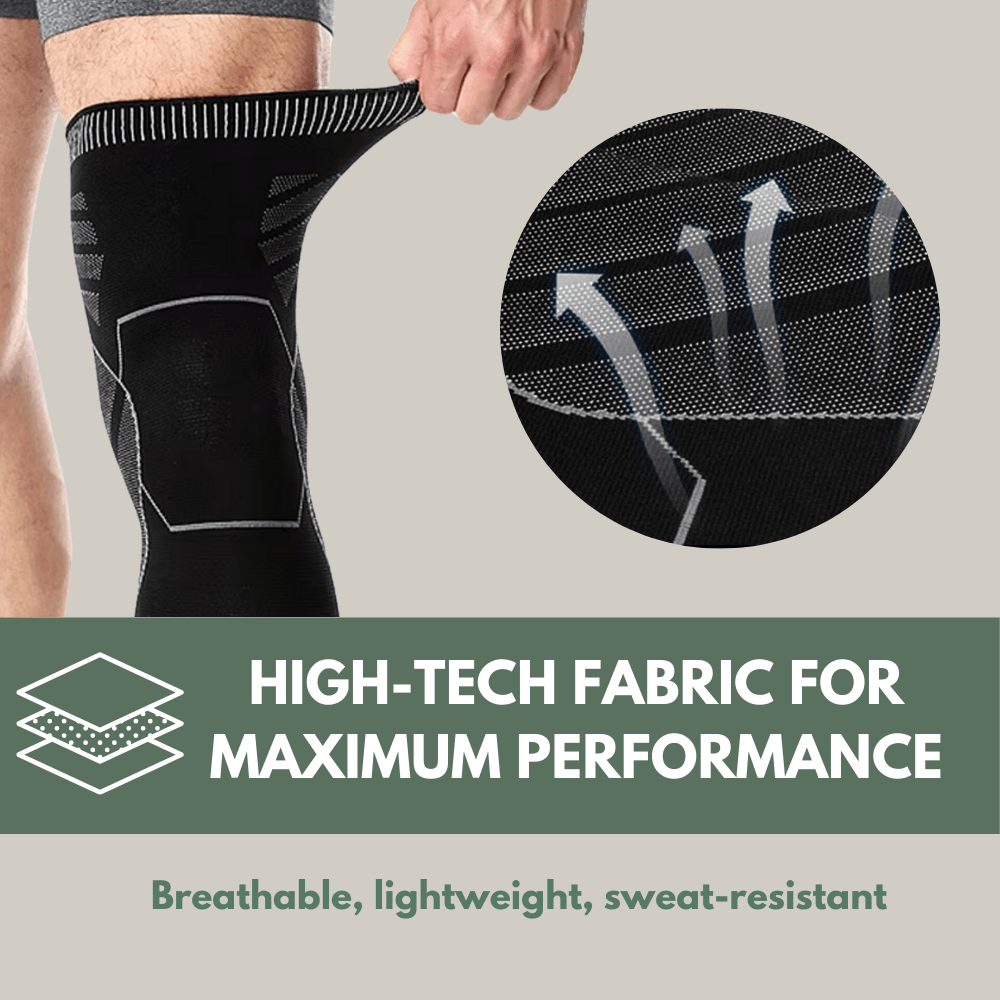 Full-Length Breathable Compression Knee Sleeve – Supportive Fit for Outdoor Activity