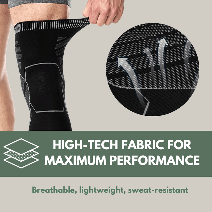 Full-Length Breathable Compression Knee Sleeve – Supportive Fit for Outdoor Activity