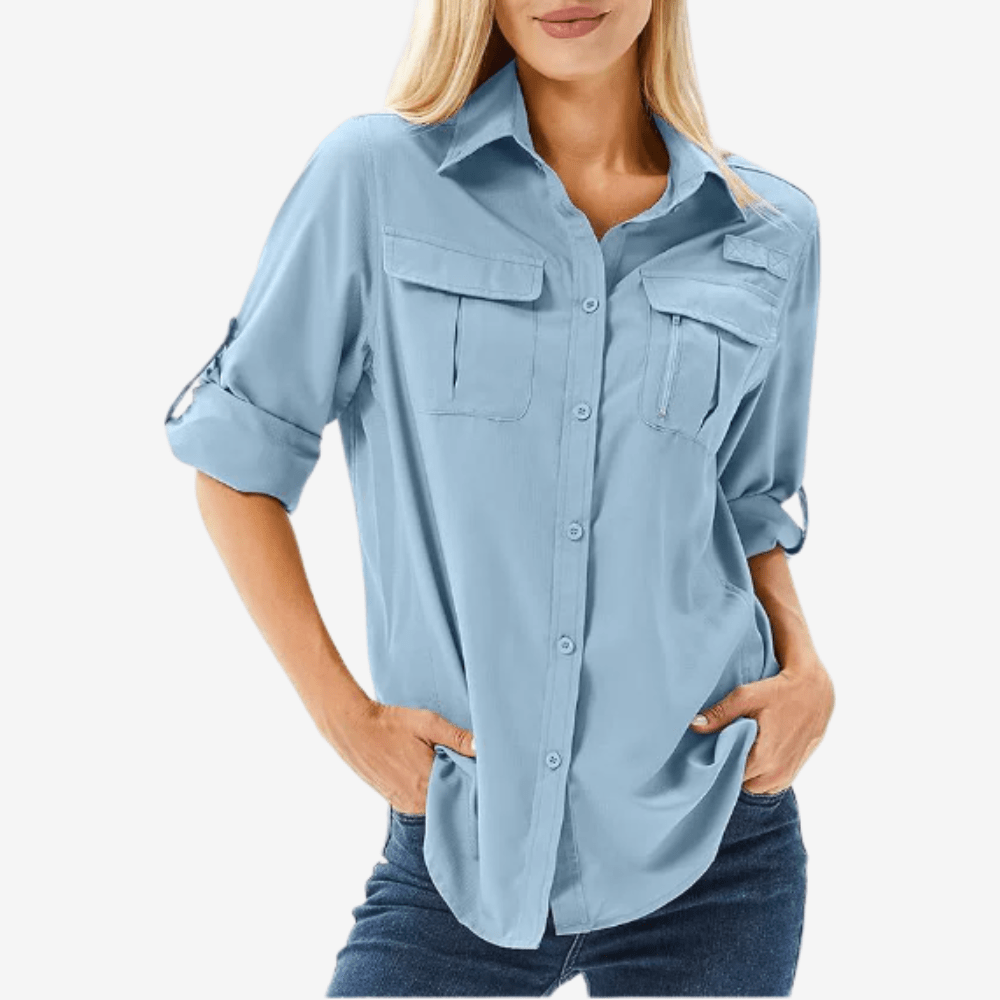 Women’s Lightweight Long Sleeve Hiking Shirt – Breathable for Outdoor Use