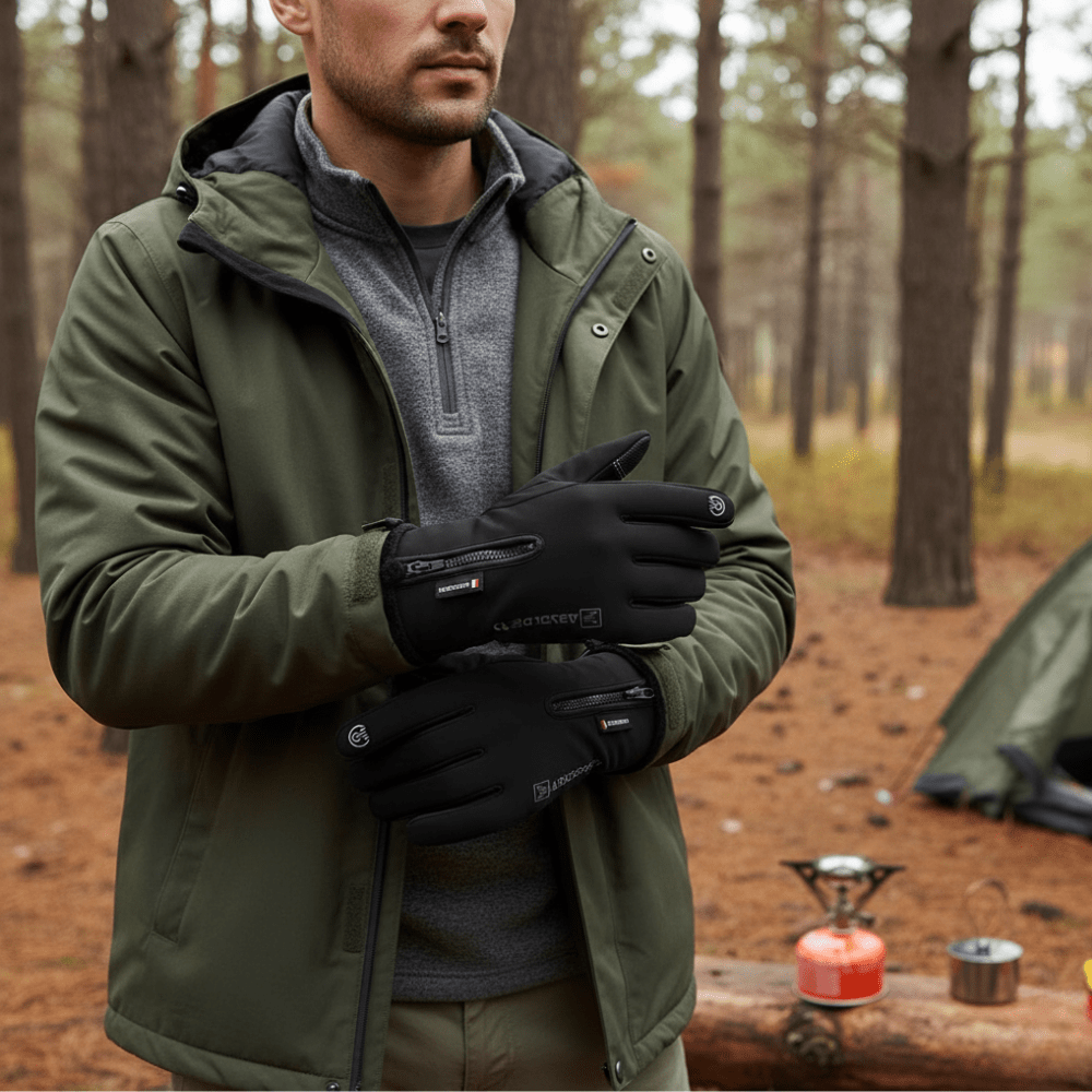 Water-Resistant Winter Gloves with Touchscreen Function – Breathable & Insulated