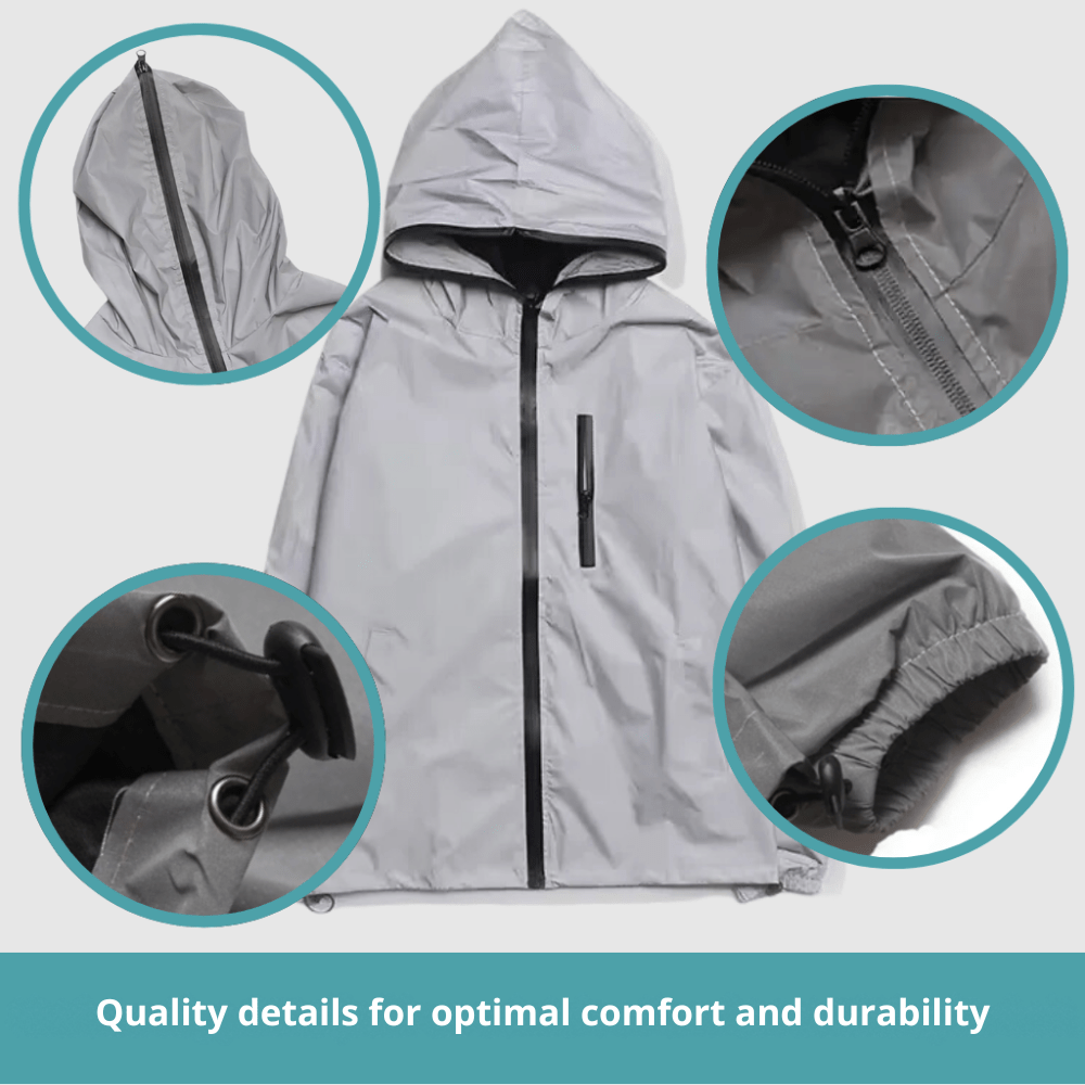 Water-Resistant Reflective Outdoor Jacket – Lightweight for Visibility & Movement