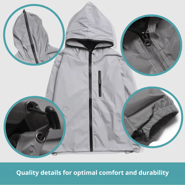 Water-Resistant Reflective Outdoor Jacket – Lightweight for Visibility & Movement
