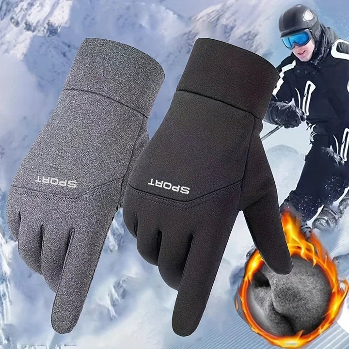 Water-Resistant Thermal Cycling Gloves with Touchscreen – Full Finger Design