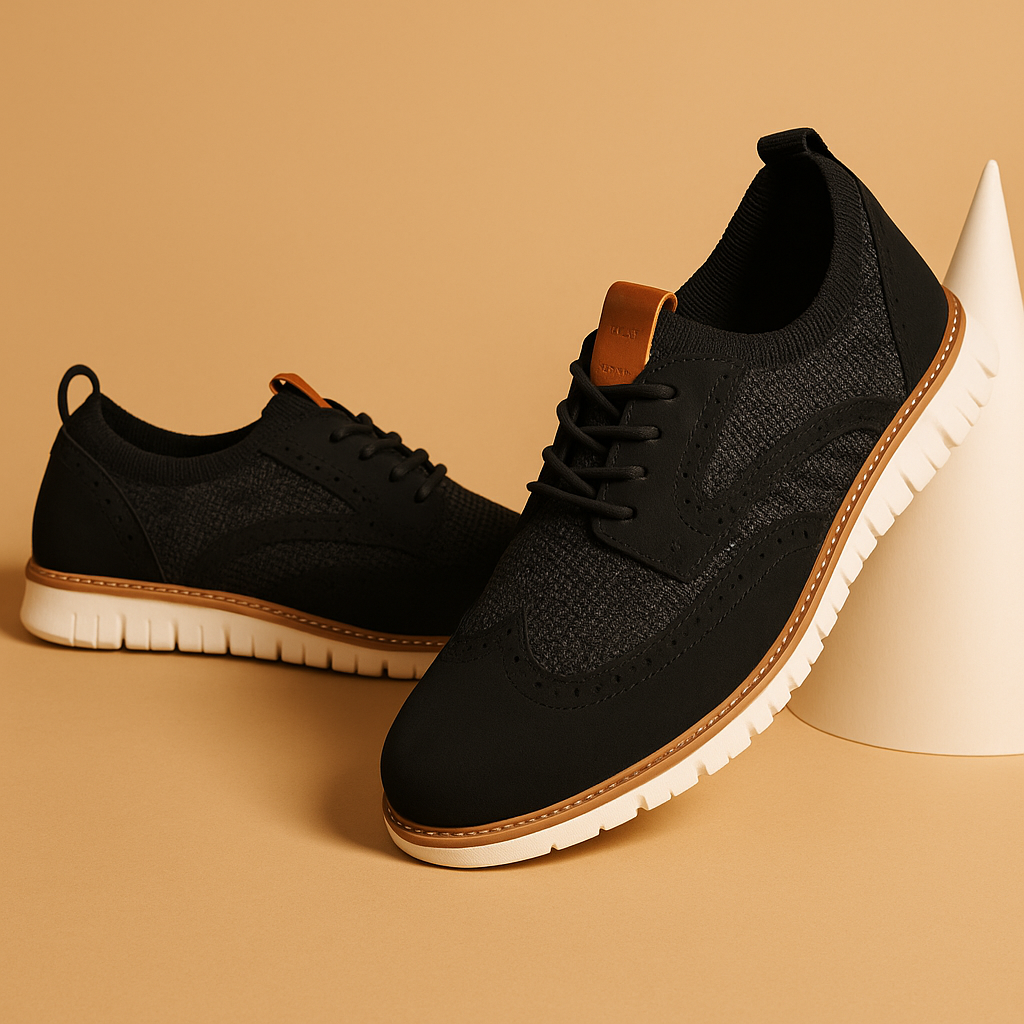 Men’s Breathable Brogue Dress Shoes – Classic Style with Modern Comfort