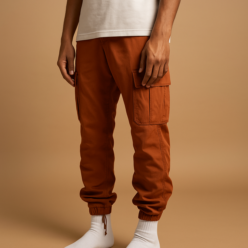 Men’s Regular Fit Cargo Pants – Functional Design with Multiple Pockets