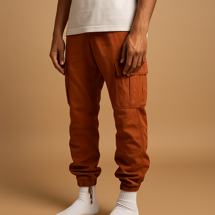 Men’s Regular Fit Cargo Pants – Functional Design with Multiple Pockets