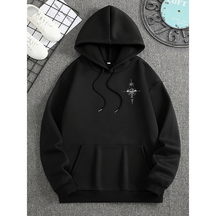 Men’s Hoodie | Comfort, Style and a Bold Compass Design