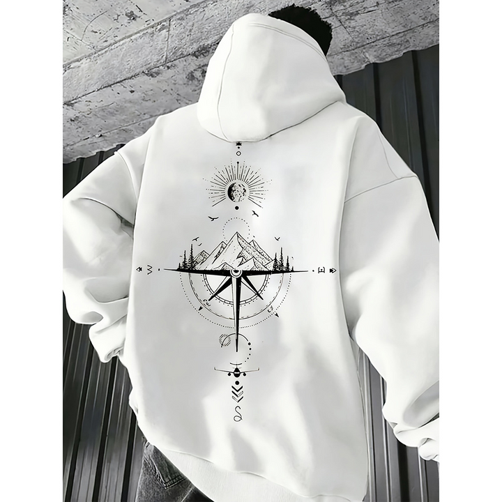 Men’s Hoodie | Comfort, Style and a Bold Compass Design