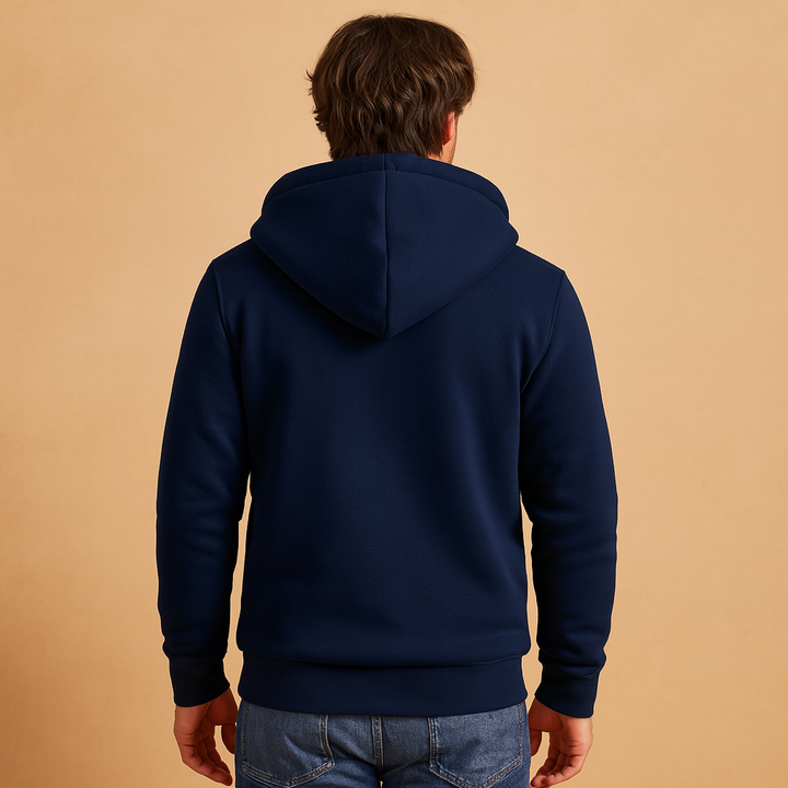 Men’s Fleece Cardigan – Warm Zip-Up with Faux-Fur Lining