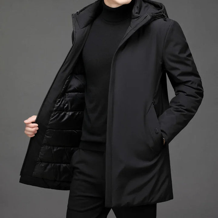 Men’s Coat with Water-Repellent and Windproof Finish