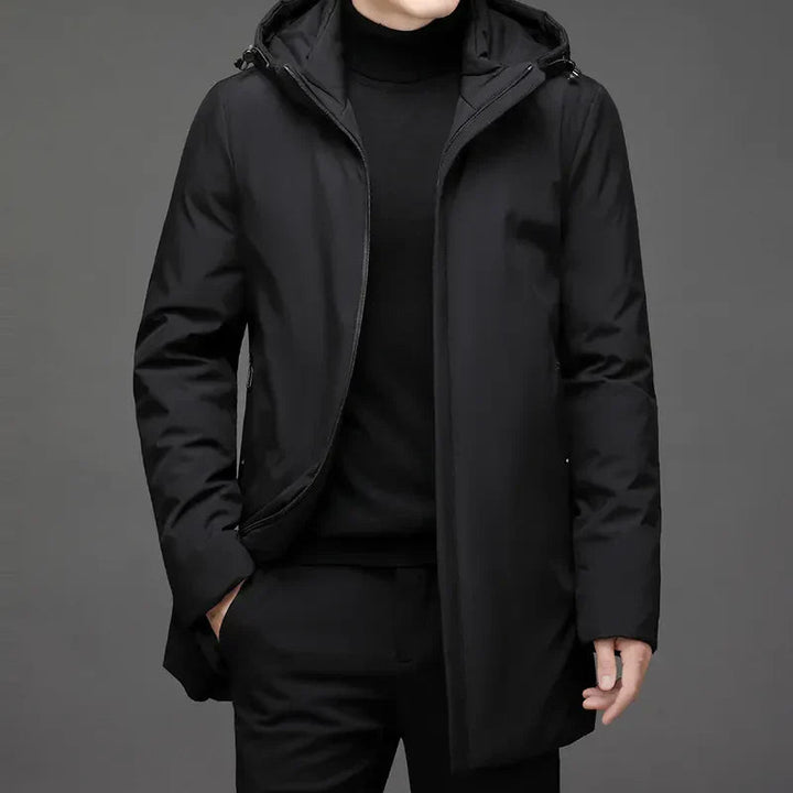Men’s Coat with Water-Repellent and Windproof Finish