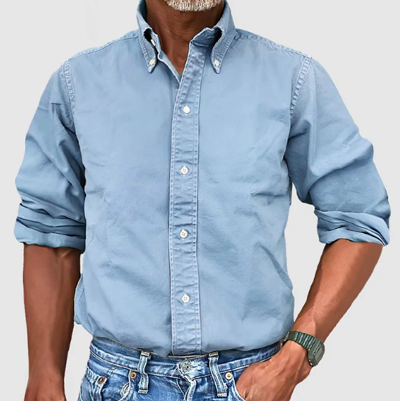 Men’s Long Sleeve Shirt | Smart Casual Button-Up with Clean, Modern Style