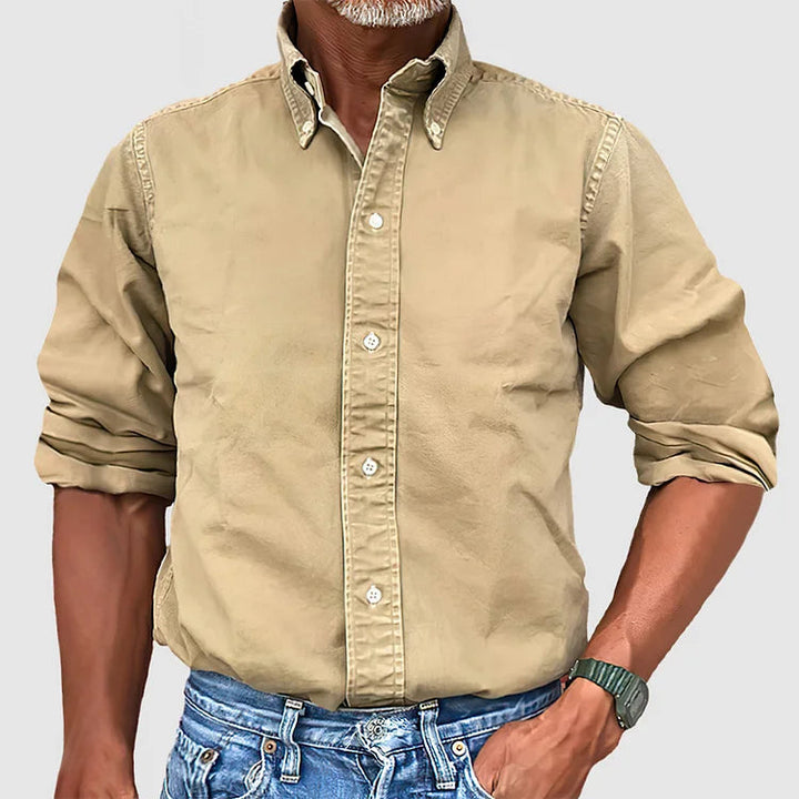 Men’s Long Sleeve Shirt | Smart Casual Button-Up with Clean, Modern Style