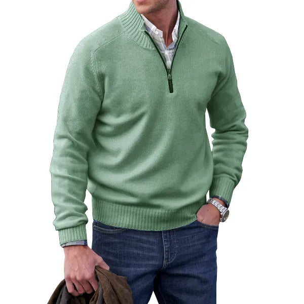 Men’s Half-Zip Knit Jumper | Soft Feel and Modern Everyday Style