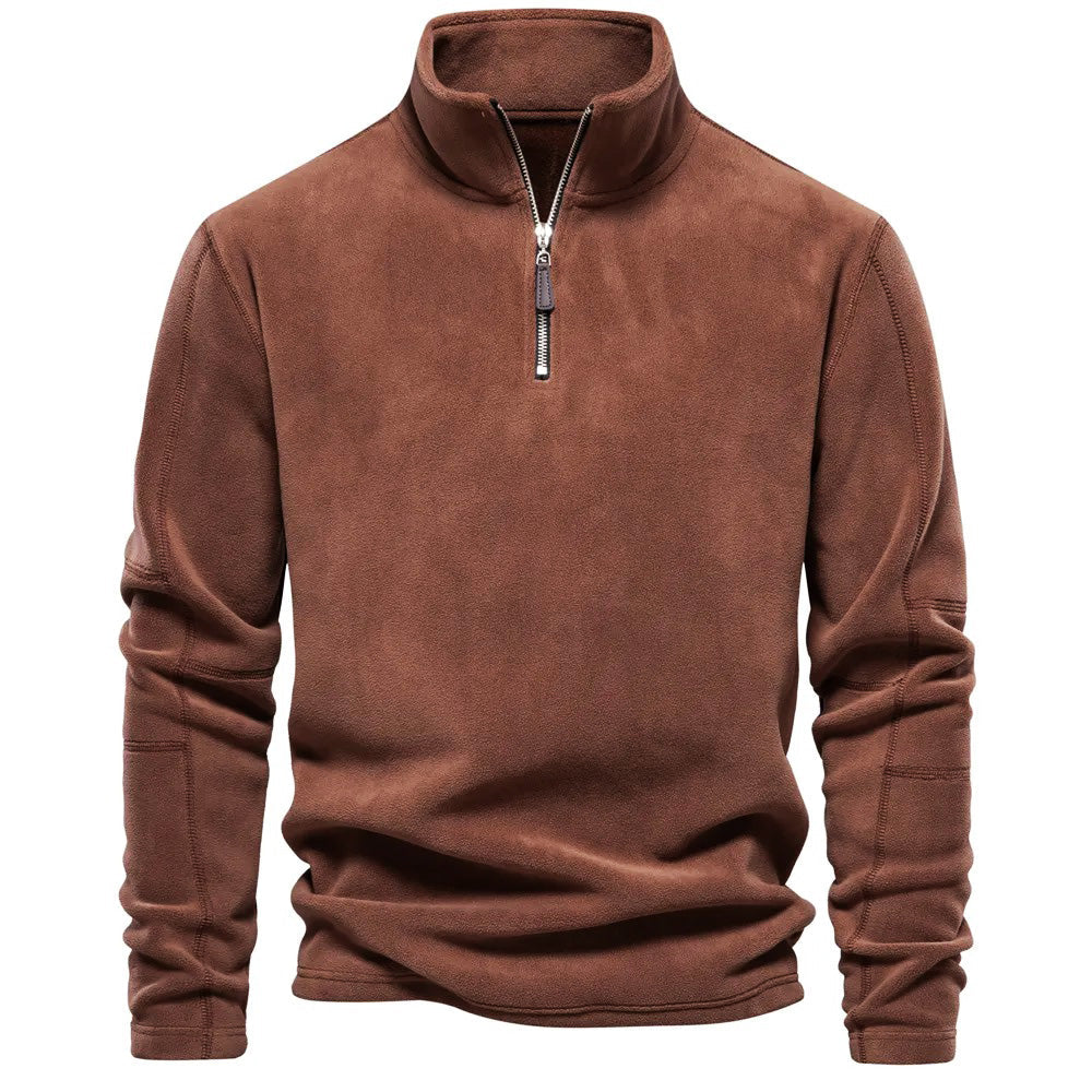 Men’s Stand Collar Fleece Jumper | Warm, Comfortable and Modern Design