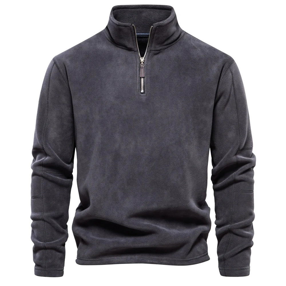 Men’s Stand Collar Fleece Jumper | Warm, Comfortable and Modern Design
