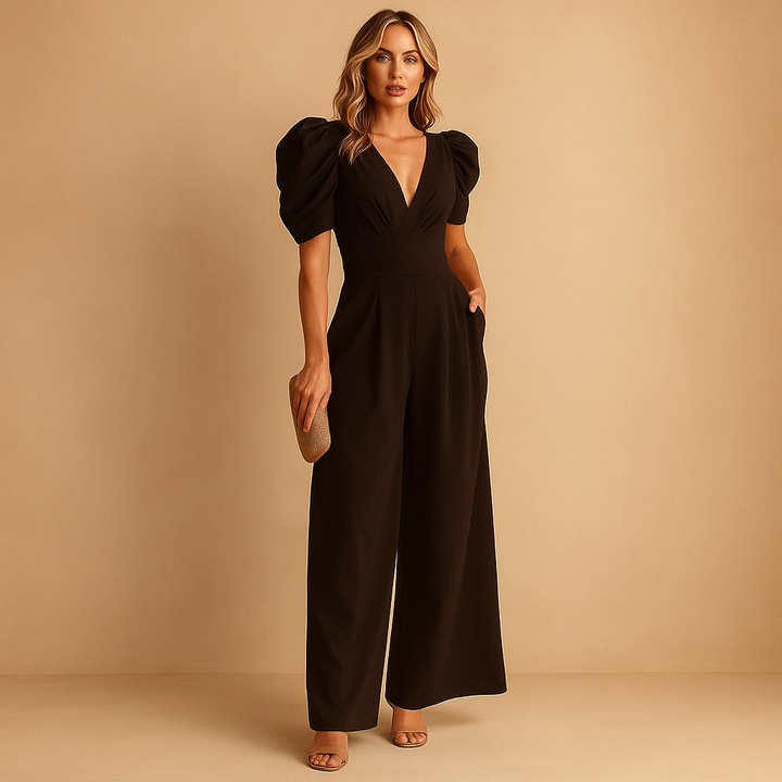 Women's Elegant Full-Length Jumpsuit with Tailored Fit