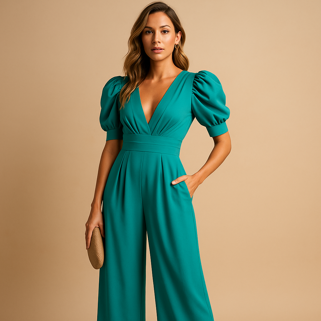 Women's Elegant Full-Length Jumpsuit with Tailored Fit