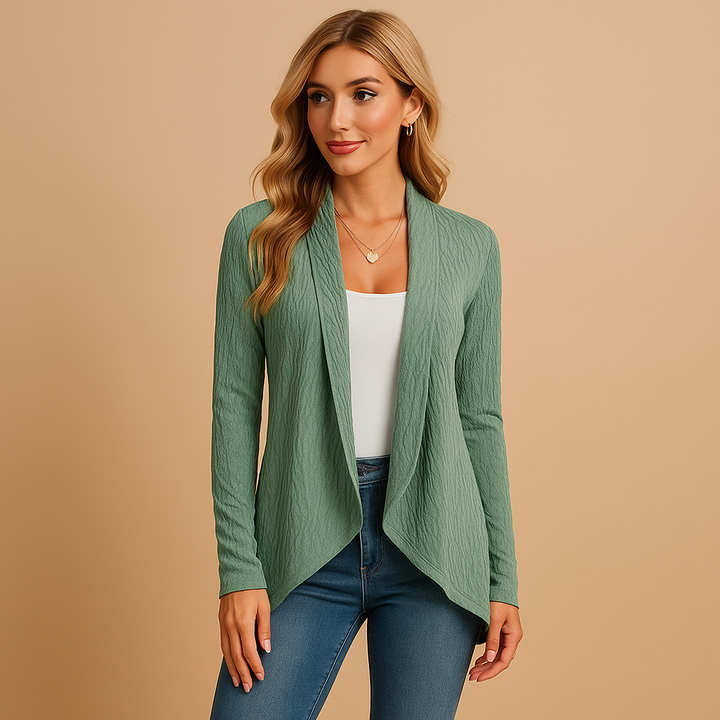 Long Knitted Cardigan for Women – Elegant and Versatile Layer