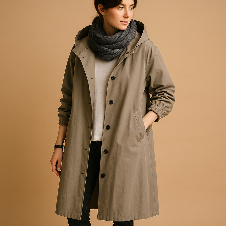 Women’s Long Waterproof Rain Coat – Full Length Raincoat
