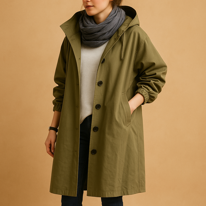 Women’s Long Waterproof Rain Coat – Full Length Raincoat
