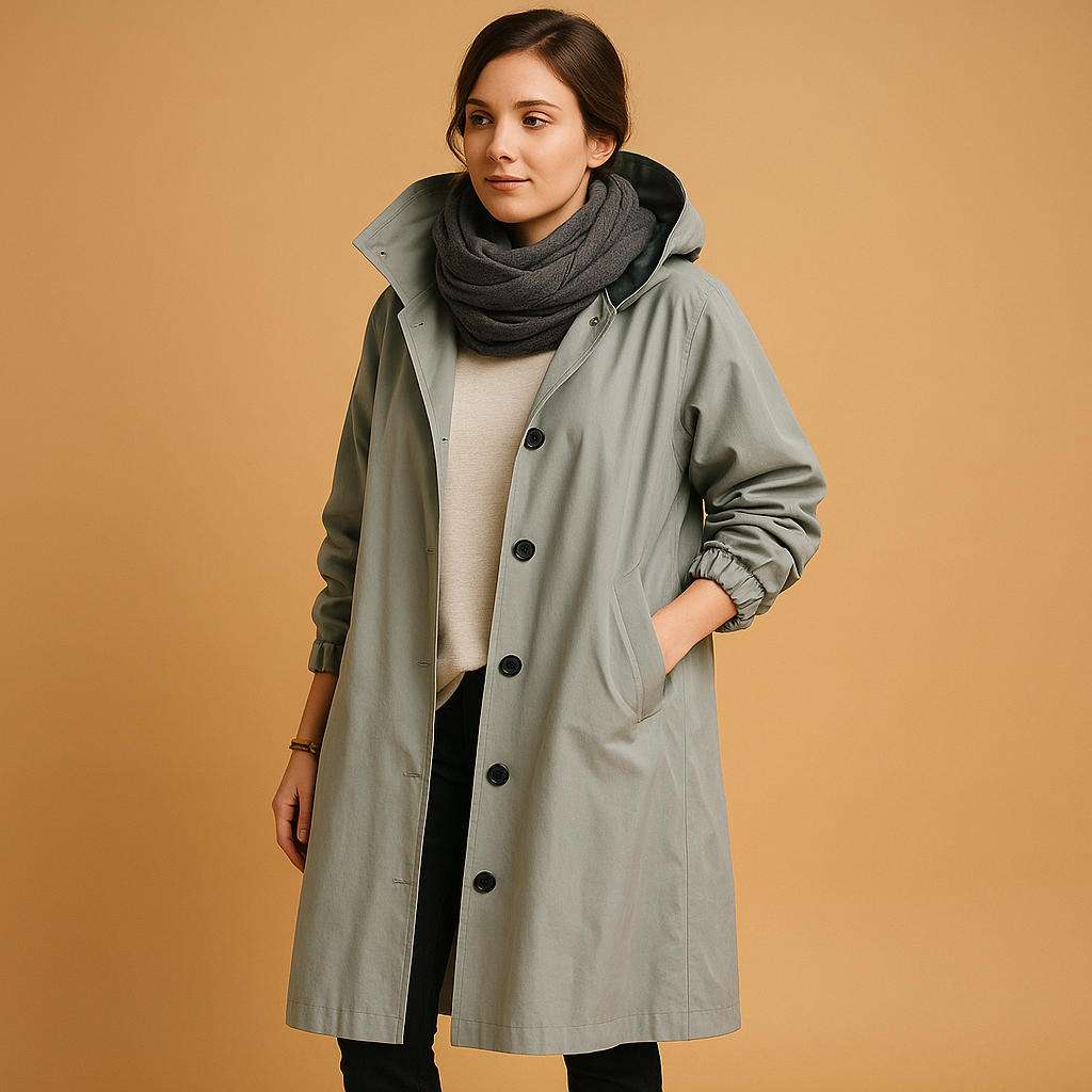 Women’s Long Waterproof Rain Coat – Full Length Raincoat