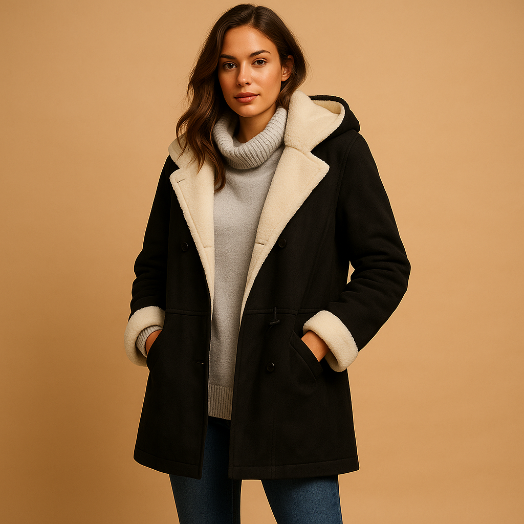 Women’s Long Cardigan with Hood – Soft & Warm