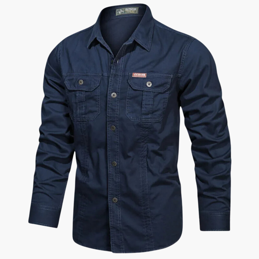 Men’s Outdoor Shirt with Chest Pockets and Button Front