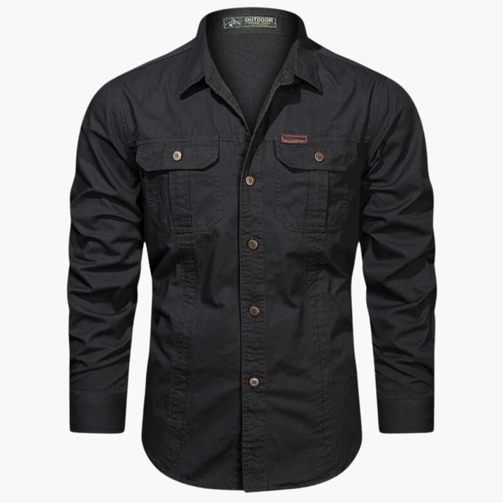 Men’s Outdoor Shirt with Chest Pockets and Button Front
