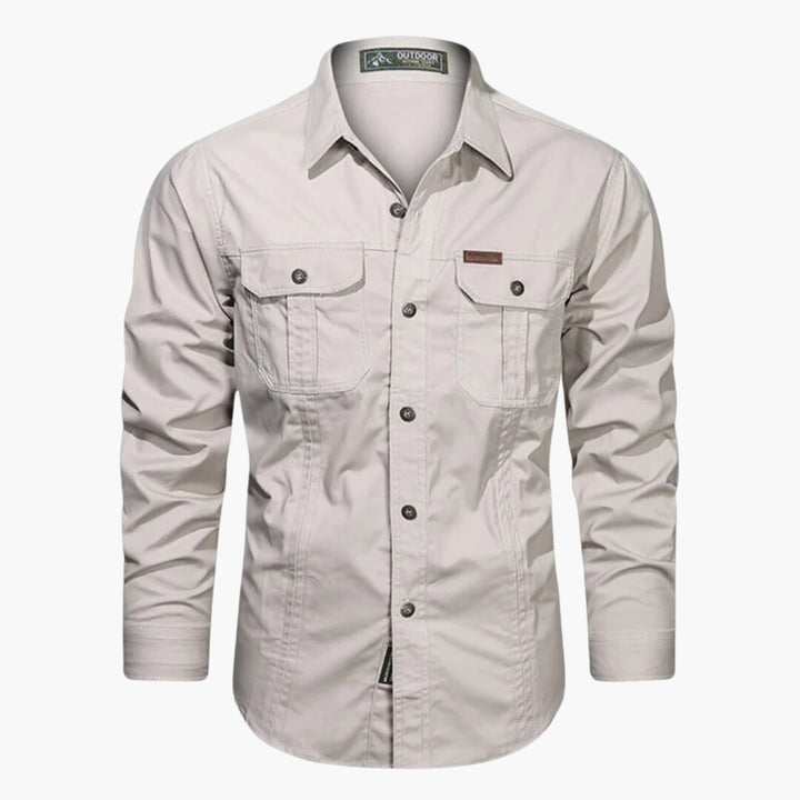 Men’s Outdoor Shirt with Chest Pockets and Button Front