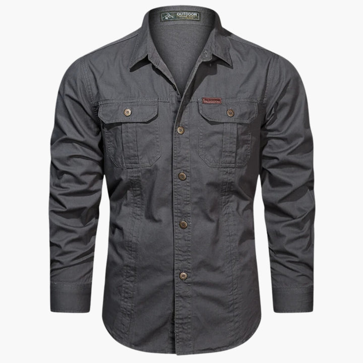 Men’s Outdoor Shirt with Chest Pockets and Button Front