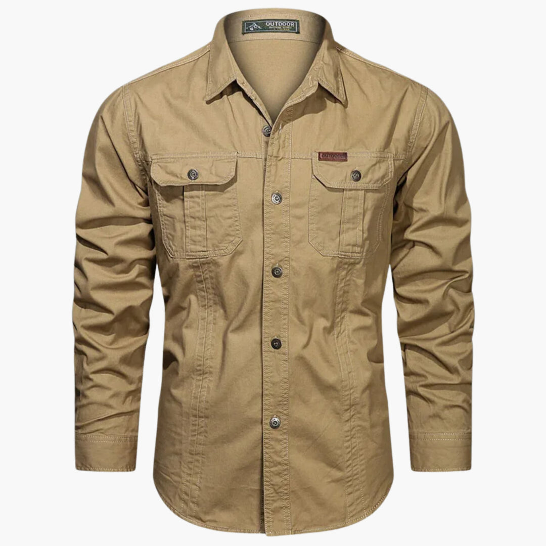 Men’s Outdoor Shirt with Chest Pockets and Button Front