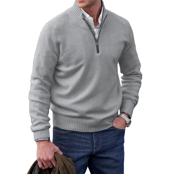 Men’s Half-Zip Knit Jumper | Soft Feel and Modern Everyday Style