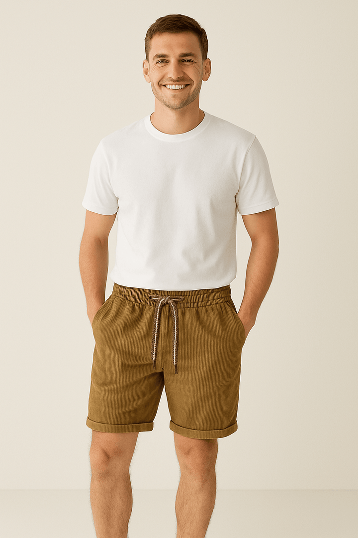 Men’s Cord Shorts | Casual Comfort