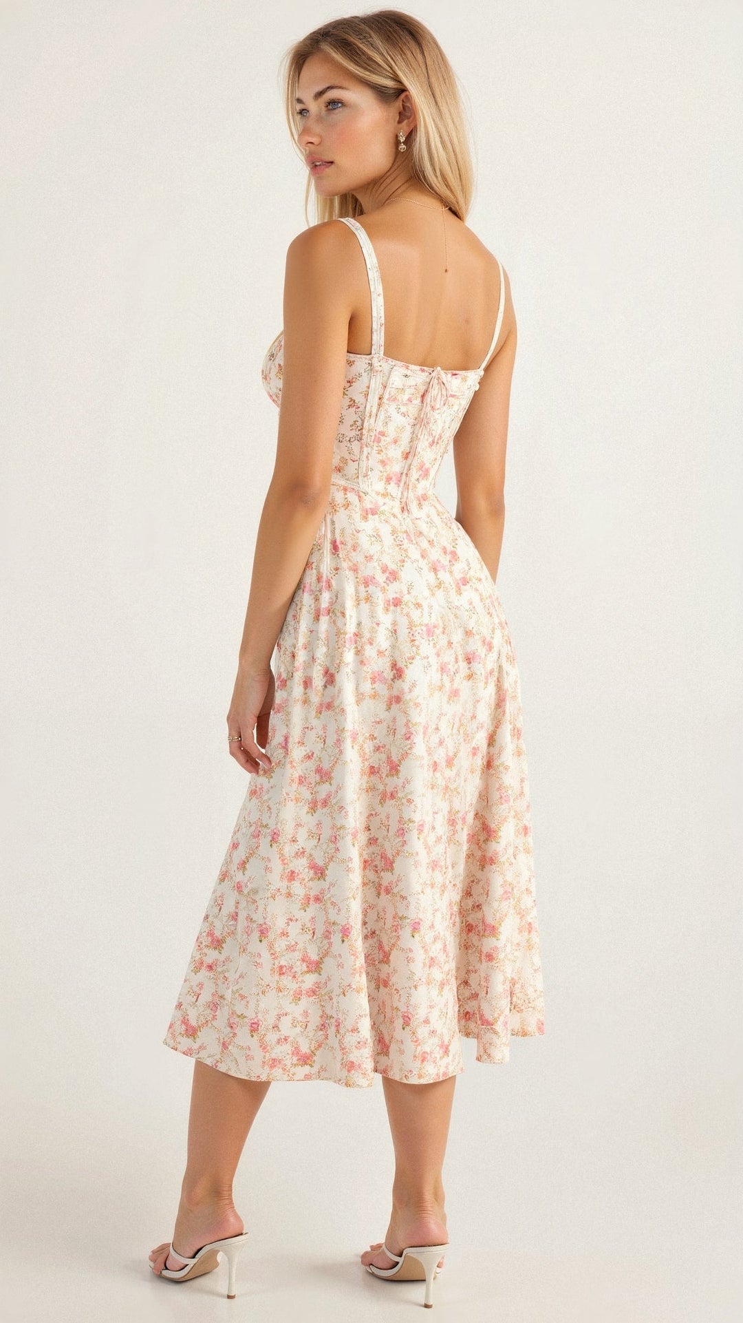 Corset Midi Dress for Women | Elegant Silhouette