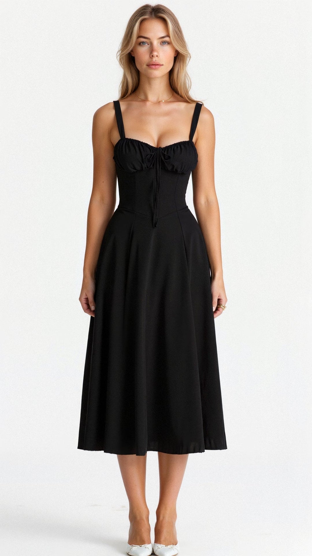 Corset Midi Dress for Women | Elegant Silhouette