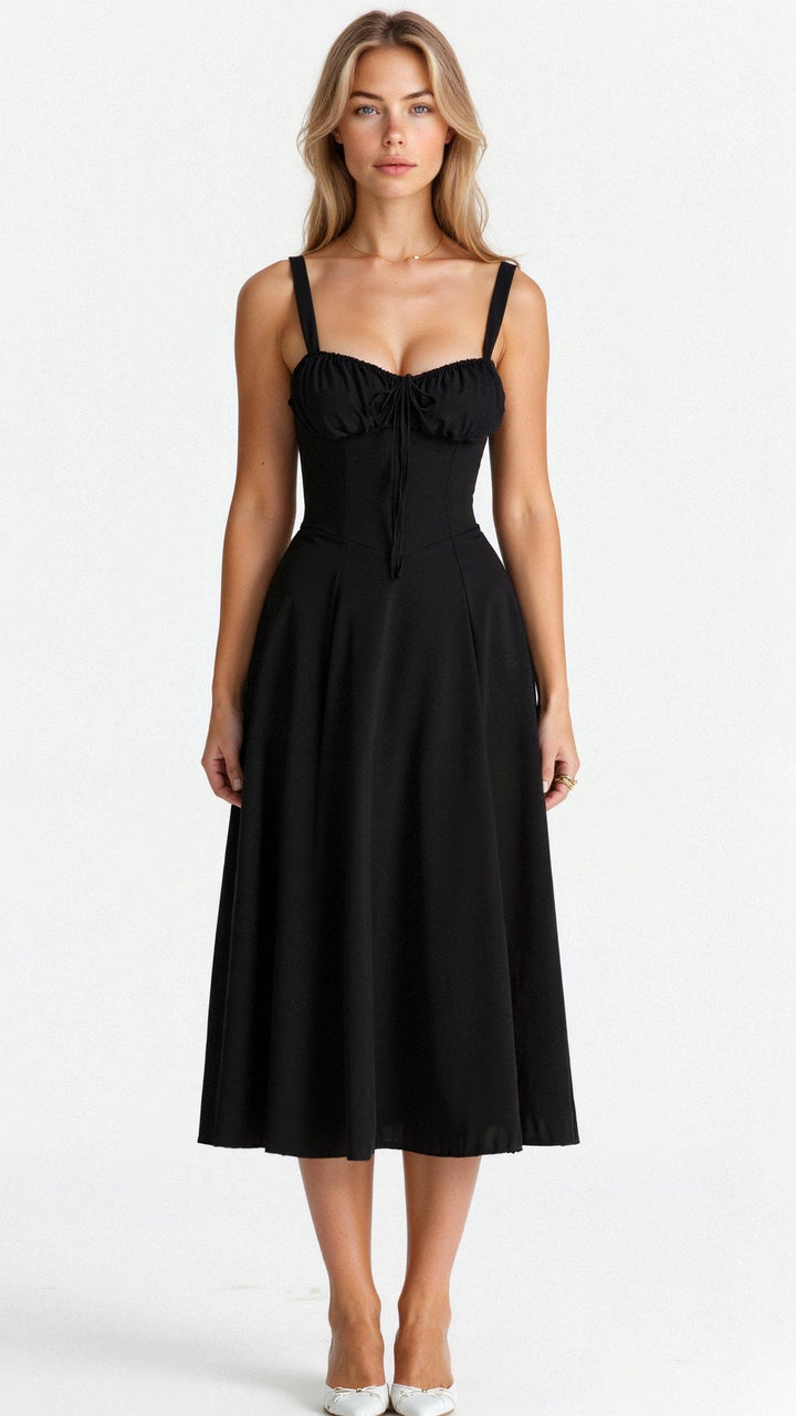 Corset Midi Dress for Women | Elegant Silhouette