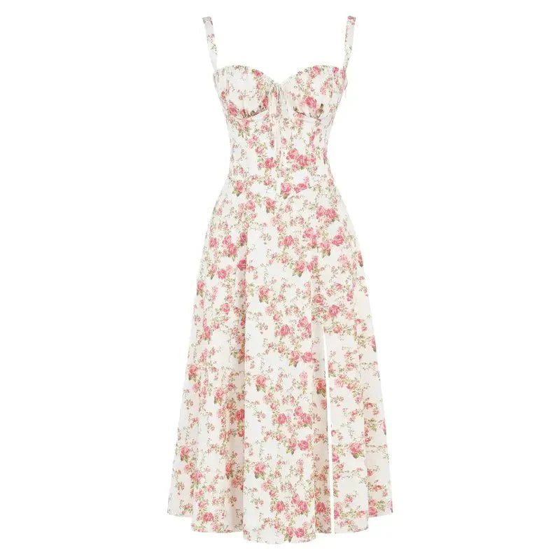 Corset Midi Dress for Women | Elegant Silhouette