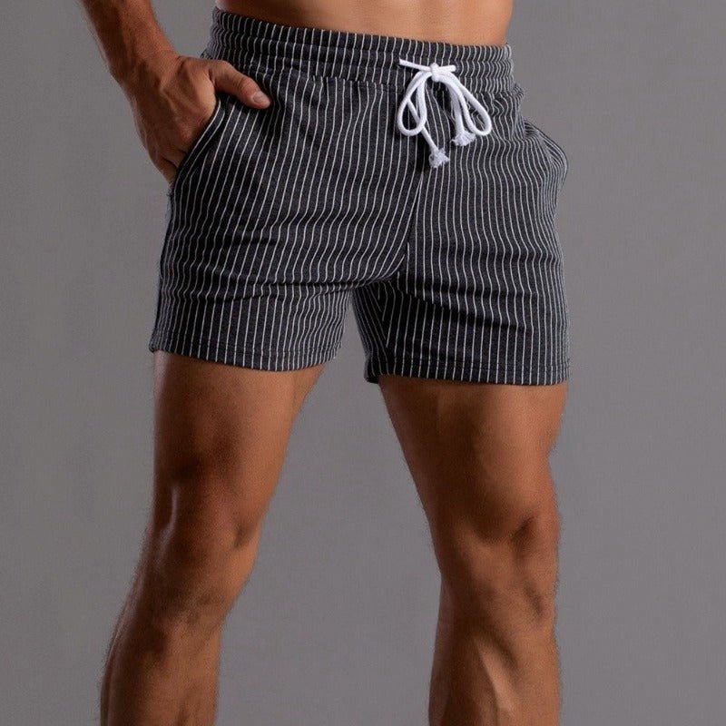 Men’s Striped Drawstring Shorts | Relaxed Fit