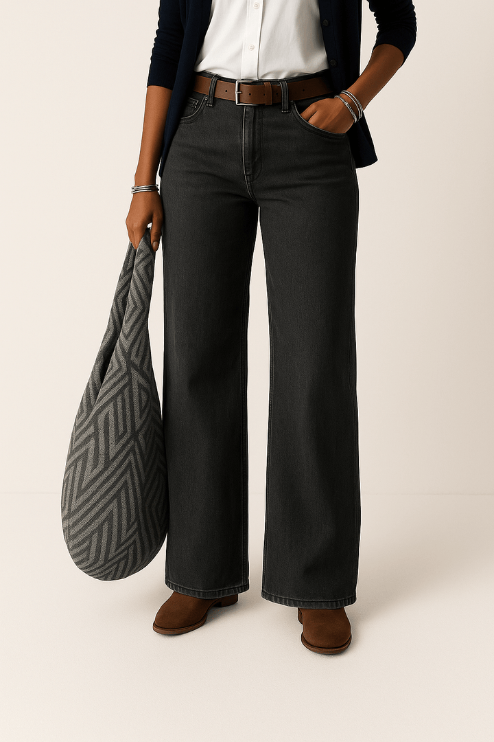 Wide Leg Denim Jeans for Women | Relaxed & Stylish