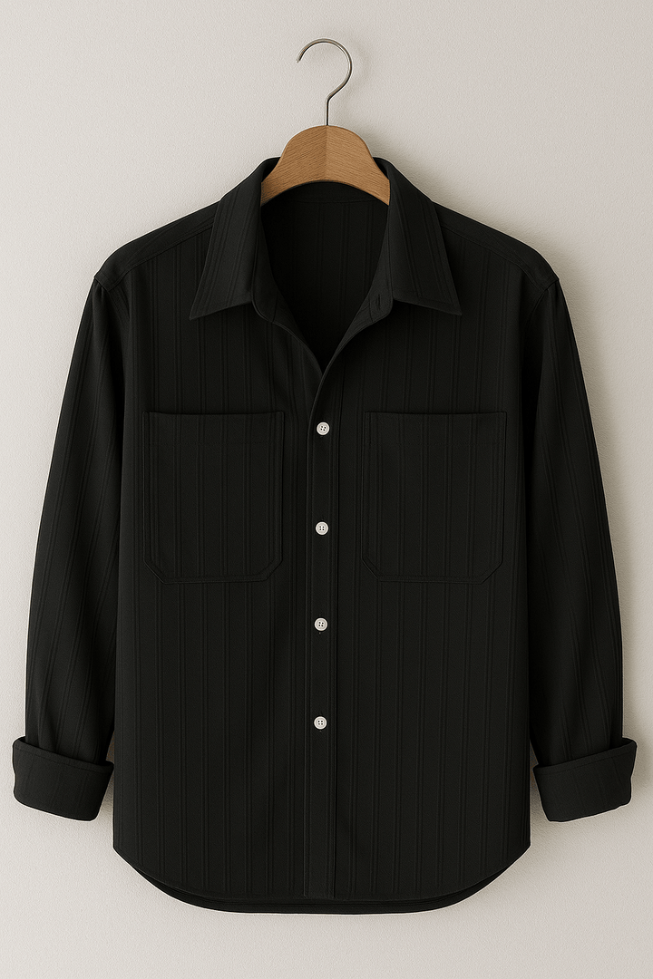 Men’s Striped Long Sleeve Shirt | Relaxed Fit