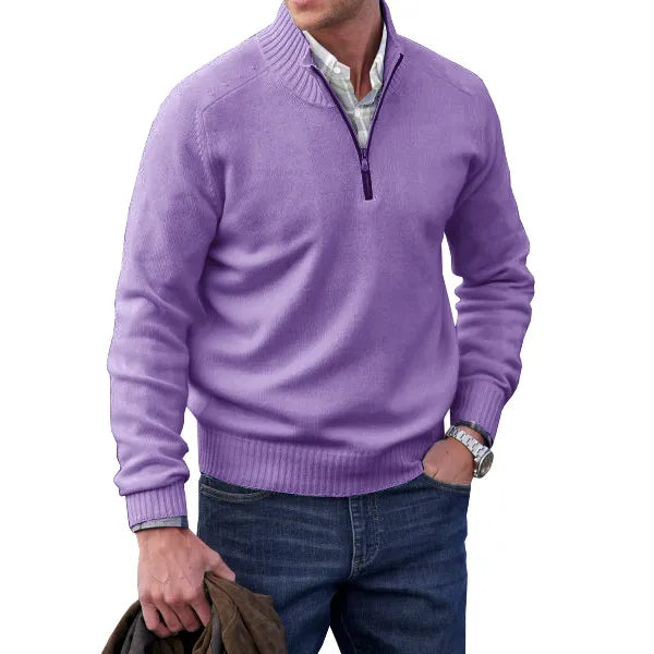 Men’s Half-Zip Knit Jumper | Soft Feel and Modern Everyday Style
