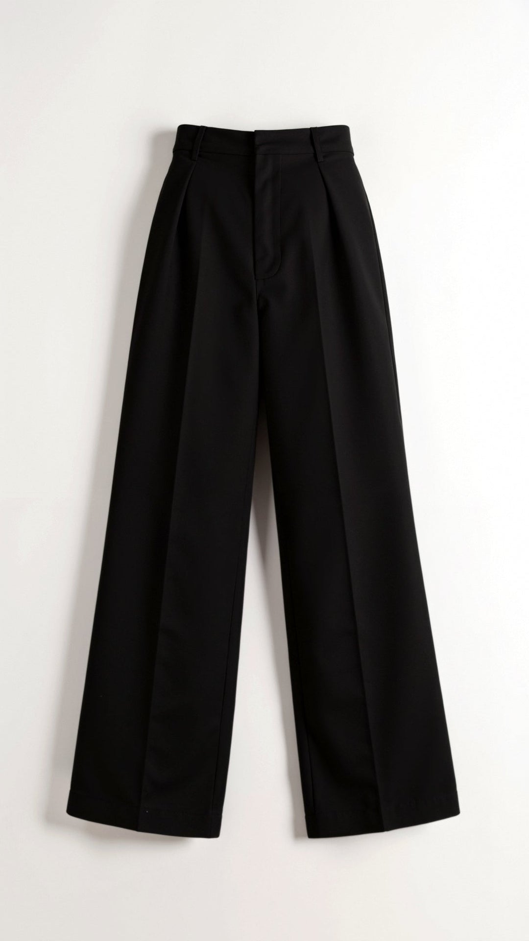 Women’s Wide-Leg Trousers – High Waist with Pleats and Side Pockets