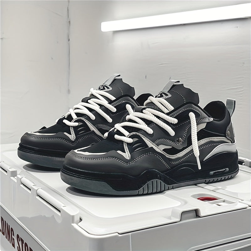 Men’s Chunky Trainers with Thick Sole – Sporty Casual Style