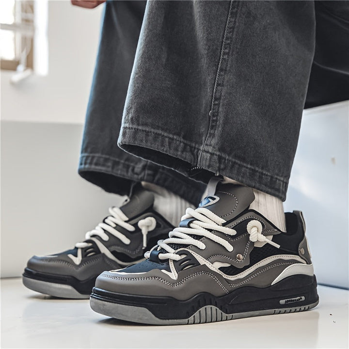 Men’s Chunky Trainers with Thick Sole – Sporty Casual Style