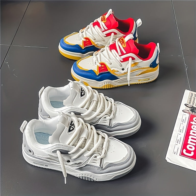 Men’s Chunky Trainers with Thick Sole – Sporty Casual Style