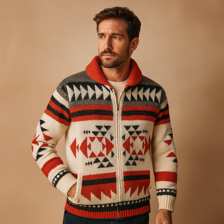 Men’s Cardigan with Slim Fit – Smart & Lightweight Layer